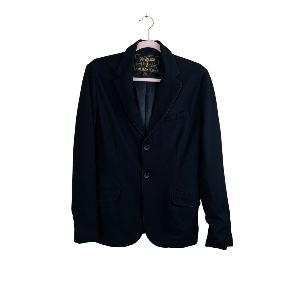 TRUE RELIGION Men's CASUAL TAILORED PONTE BLAZER JACKET Long Sleeve STRETCH sz S - Picture 7 of 15